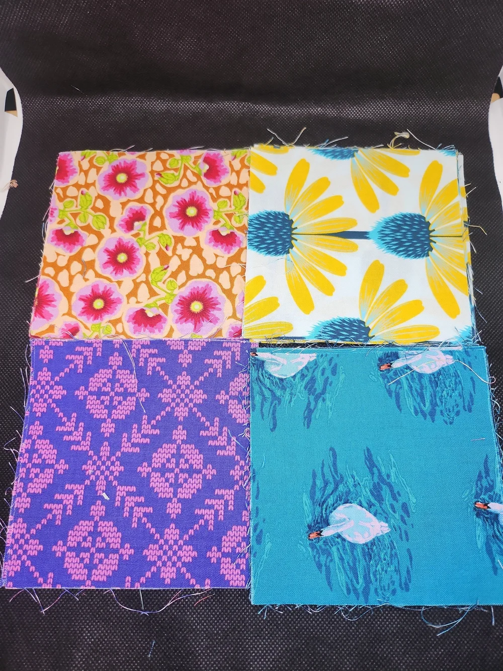 Kids Floral & Patterned Cotton Shorts - Teal, Yellow, Pink